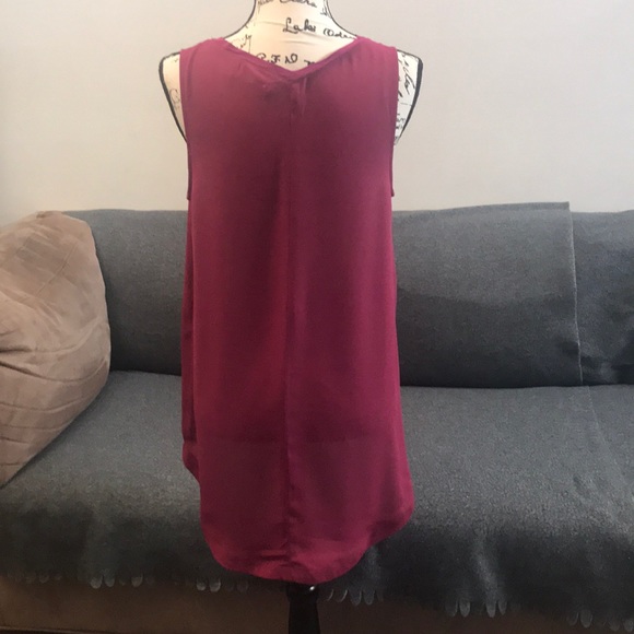 EUC 14th & Union high low woven tank size s - Picture 5 of 7